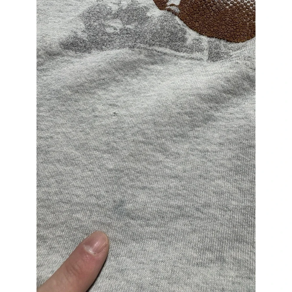 Vintage Michigan Wolverines Football Crewneck Sweatshirt Mens Large Gray 90s USA - Picture 13 of 16